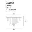 Organic grande mennyezeti lámpa_króm Organic grande mennyezeti lámpa_króm