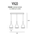 Vigo - Függesztett lámpa Ezüst 3 db-os Vigo - Függesztett lámpa Ezüst 3 db-os