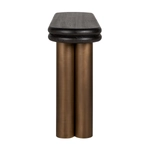Kép 4/6 - Macaron fekete-bronz konzolasztal - 160 cm