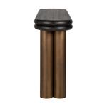 Kép 3/4 - Macaron fekete-bronz konzolasztal - 160 cm