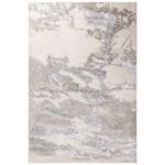 Kép 1/9 - Aurora szőnyeg ezüst-krém színben  - 120x170 cm