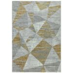 Kép 1/4 - Orion Blocks sárga-szürke szőnyeg - 120x170 cm