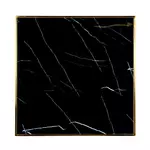 Kép 2/4 - Roca fekete márvány - arany asztal - 75 cm