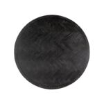 Kép 2/3 - Blackbone metal bronz - fekete étkezőasztal - 140 cm
