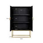 Kép 4/5 - Blackbone arany - fekete szekrény - 175 cm