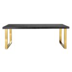 Kép 3/4 - Blackbone arany - fekete étkezőasztal - 220 cm