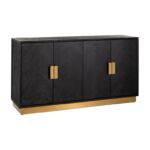 Kép 1/4 - Blackbone arany - fekete szekrény 4 ajtóval - 160 cm