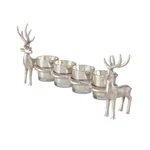 Kép 1/2 - Ezüst szarvasok - gyertyatartókkal