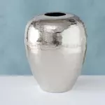 Kép 2/4 - Passia ezüst mintás váza - 21 cm