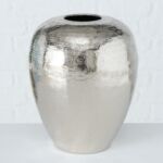 Kép 1/4 - Passia ezüst mintás váza - 21 cm