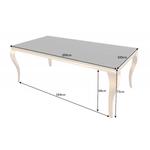Kép 5/5 - Bari modern barokk étkezőasztal - 200 cm - arany