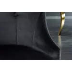 Kép 3/7 - BAROCK barokk szék fekete-arany - díszes kárpittal