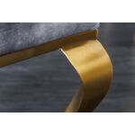 Kép 5/7 - Bari barokk szék szürke-arany - díszes kárpittal