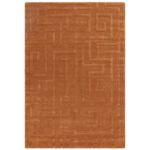Kép 2/5 - Maze rozsda színű szőnyeg - TÖBB MÉRETBEN
