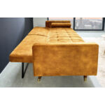 Kép 4/8 - Couture mustársárga mikrovelúr kanapéágy 195cm