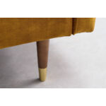 Kép 6/8 - Couture mustársárga mikrovelúr kanapéágy 195cm