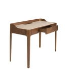 Kép 2/7 - Dreena íróasztal bőr és dió asztallappal - 116 cm