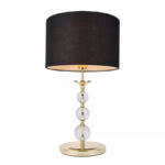 Kép 1/2 - Rea dekoratív asztali lámpa - arany/fekete