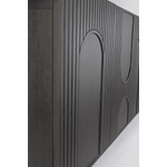 Kép 3/7 - Orissa komód 4 ajtóval fekete színben - 180 cm