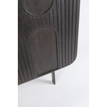Kép 4/7 - Orissa komód 4 ajtóval fekete színben - 180 cm