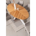 Kép 10/15 - FLORENCIA kültéri szék - párnával szürke-fehér színben
