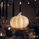 Kép 2/13 - Halloween kerámia töklámpás LED világítással