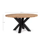 Kép 3/5 - Roderick kültéri étkezőasztal - 150 cm