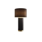 Kép 1/7 - ELEGANCIA fekete-arany kerámia asztali lámpa (70 cm)