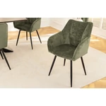 Kép 3/11 - AVIGNON zöld chenille forgószék