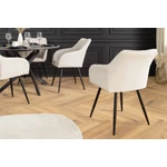 Kép 4/10 - AVIGNON fehér chenille forgószék