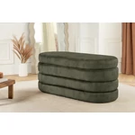 Kép 2/9 - VOQUE zöld bársony pad tárolóval 115 cm