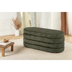 Kép 3/9 - VOQUE zöld bársony pad tárolóval 115 cm