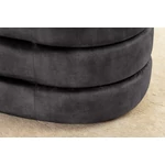 Kép 8/9 - VOQUE szürke bársony pad tárolóval 115 cm