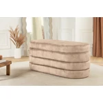 Kép 2/9 - VOQUE pezsgőszínű bársony pad tárolóval 115 cm