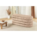 Kép 3/9 - VOQUE pezsgőszínű bársony pad tárolóval 115 cm