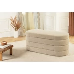 Kép 2/8 - VOQUE taupe bouclé pad tárolóval 115 cm
