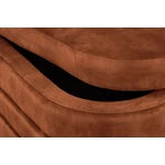 Kép 6/8 - VOQUE rozsdabarna bársony pad tárolóval 115 cm