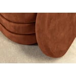 Kép 7/8 - VOQUE rozsdabarna bársony pad tárolóval 115 cm