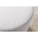 Kép 9/11 - VOQUE fehér bouclé pad tárolóval 115 cm