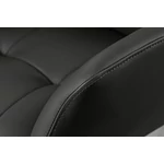 Kép 7/10 - SIGNATURE fekete bőr forgószék