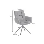 Kép 10/10 - SIGNATURE fekete bőr forgószék