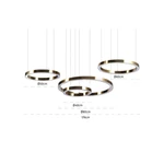 Kép 3/5 - Lilou csillár - szálcsiszolt arany