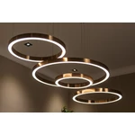 Kép 5/5 - Lilou csillár - szálcsiszolt arany