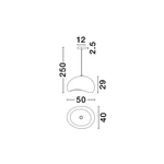 Kép 4/6 - Aere egyágú függesztett lámpa