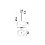 Kép 4/5 - Aere egyágú függesztett lámpa