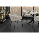 Kép 5/10 - NOBLESSE karfás bézs szék fekete lábakkal