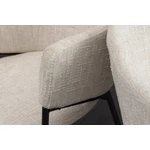 Kép 7/10 - NOBLESSE karfás bézs szék fekete lábakkal