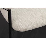 Kép 8/10 - NOBLESSE karfás bézs szék fekete lábakkal