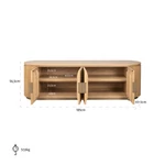 Kép 6/10 - Belfort natúr tölgyfa TV-szekrény 185 cm