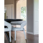 Kép 8/8 - Blackbone metal bronz - fekete ovális étkezőasztal - 230 cm